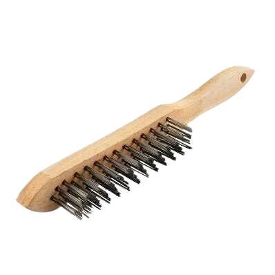Brosse métallique 4 rangs manche bois Pferd 572207