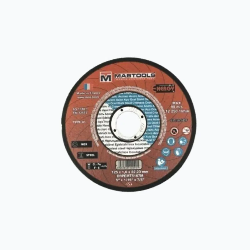 Disque à tronçonner Mabtools Ø125x1.6mm Energy