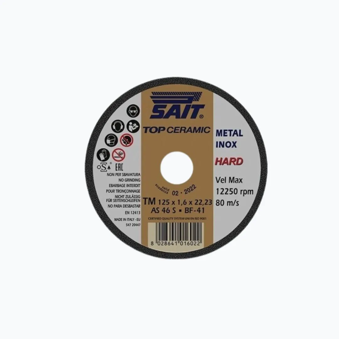 Disque à tronçonner Sait Ø125x1.6mm TOP Ceramic-TM
