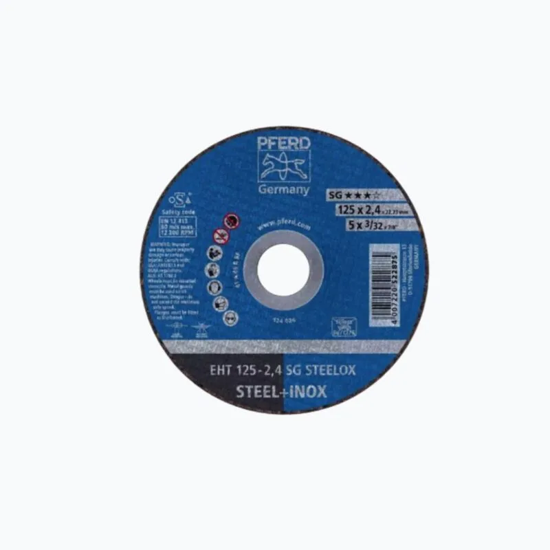 Disque à tronçonner Pferd Ø125x2.4mm SG Steelox