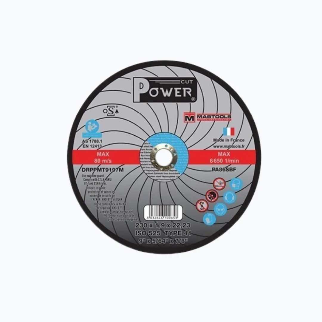 Disque à tronçonner Mabtools Ø230x1.9mm Energy