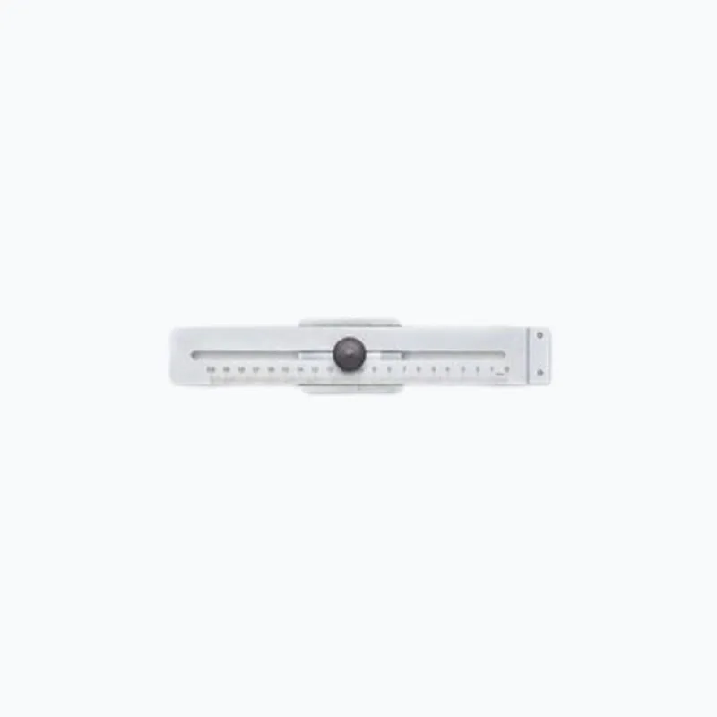 Jauge parallèle de traçage en acier chromé Lg200mm
