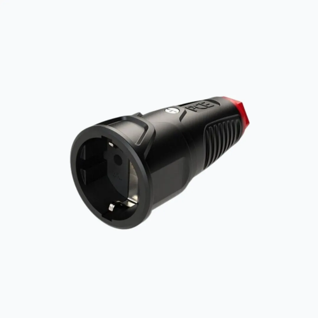 Prise femelle Schuko Caoutchouc étanche 2P+T 16A