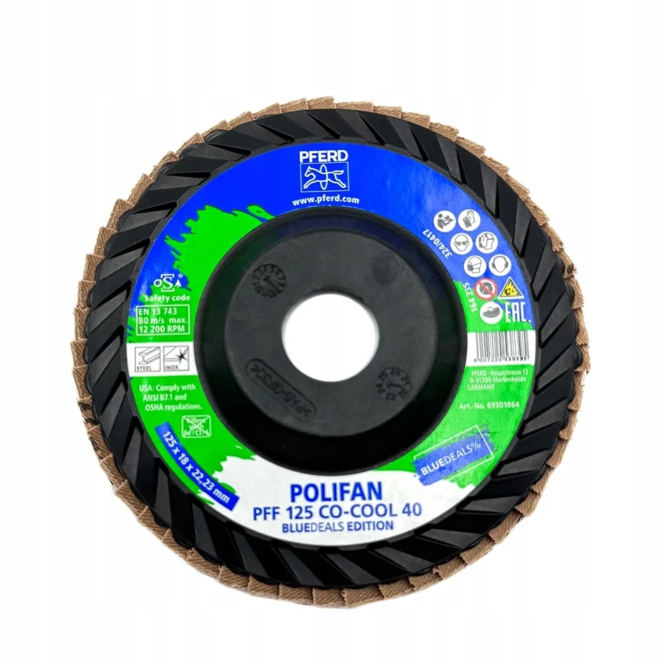 Disque lamelles Bluedeals Edition à haut rendement Pferd Gr40 céramique support plastique – Image 2